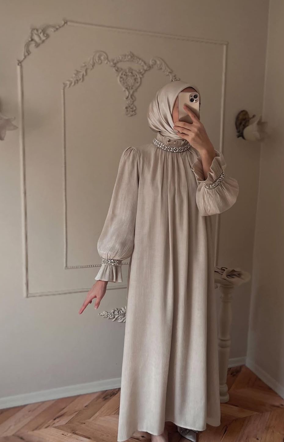 Taş Rengi A Kesim Organze 