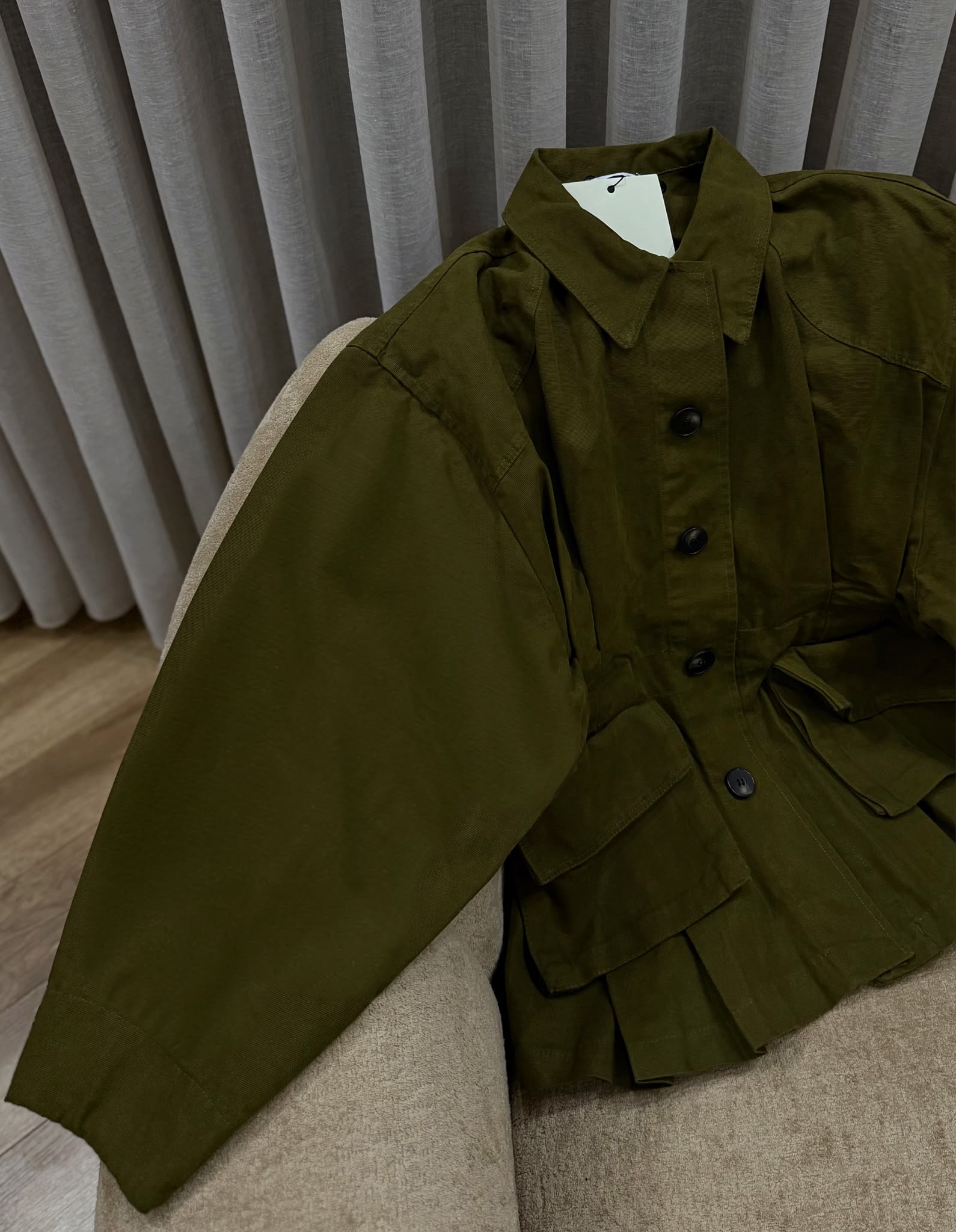 haki cotton ceket